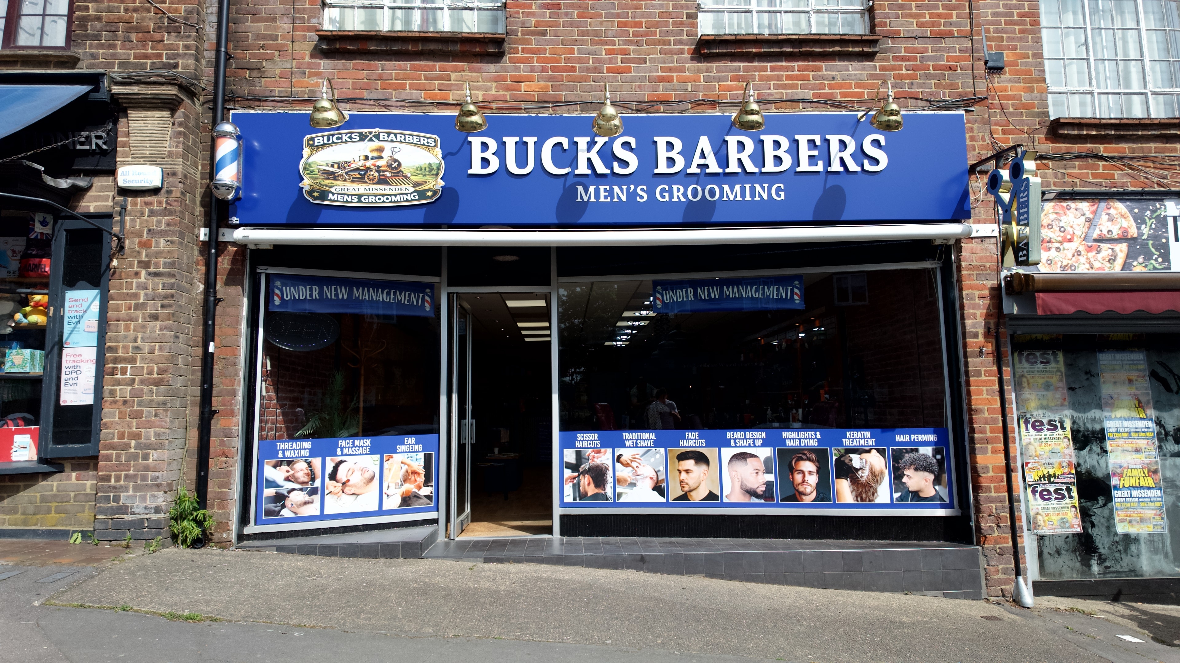 The Bucks Barbers shopfront